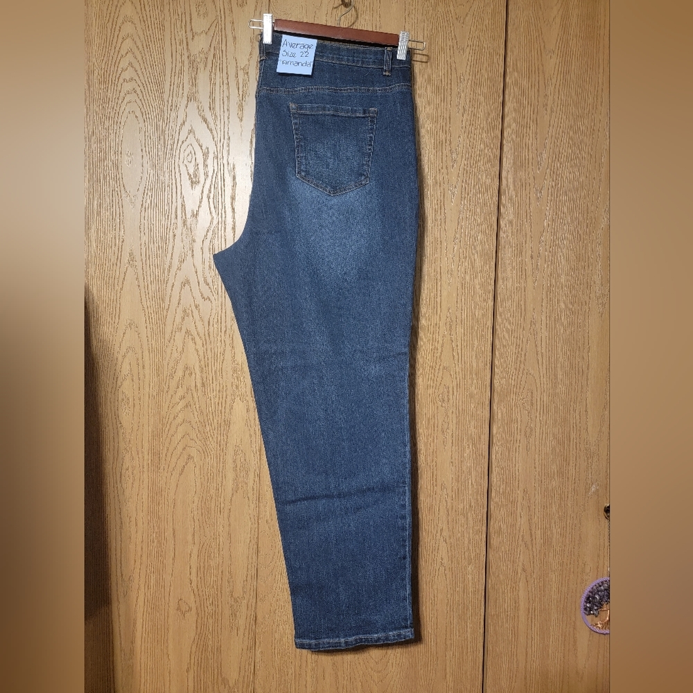 Gloria Vanderbelt "Amanda" Jeans Size 22 Average Length NWOT dark blue